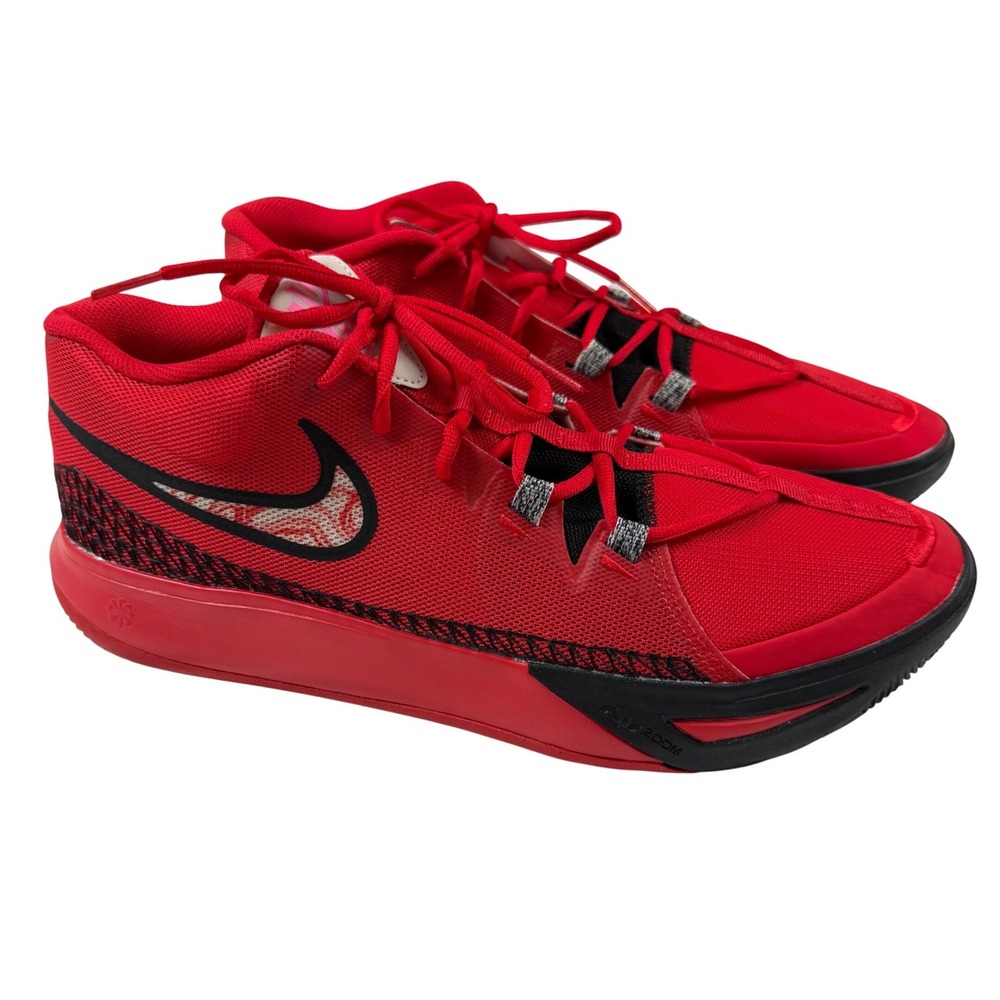 EUC Nike Kyrie Flytrap 6 University Red Black Basketball Shoes DM1125-600 Men 14